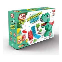 Art Craft, Feed The Dinosaur Play Dough Set for Creative Play, Skill Development, Fine Motor Skills and Imaginative Educational Fun for Kids