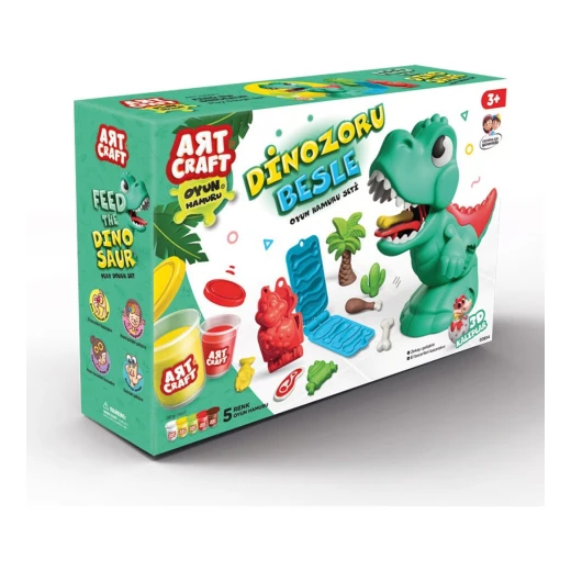 Art Craft, Feed The Dinosaur Play Dough Set for Creative Play, Skill Development, Fine Motor Skills and Imaginative Educational Fun for Kids Art Craft, Feed The Dinosaur Play Dough Set for Creative Play, Skill Development, Fine Motor Skills and Imaginative Educational Fun for Kids