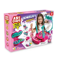 Art Craft, Grandfather Jewelry Design Dough Set 280 gr for Bracelet Making, Bead Molding, Creative Play, Imagination Development and Manual Skill Learning for Kids