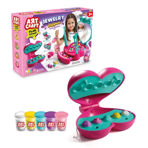 Art Craft, Grandfather Jewelry Design Dough Set 280 gr for Bracelet Making, Bead Molding, Creative Play, Imagination Development and Manual Skill Learning for Kids - Art Craft - Image 3