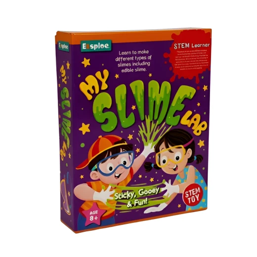 Play Craft, My Slime Lab DIY Science Kit for Kids to Make Flowing Slime, Bouncy Guar Gum Balls and Edible Slime with Fun STEM Learning and Experiments