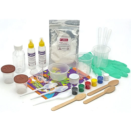 Play Craft, My Slime Lab DIY Science Kit for Kids to Make Flowing Slime, Bouncy Guar Gum Balls and Edible Slime with Fun STEM Learning and Experiments - Play Craft - Image 3