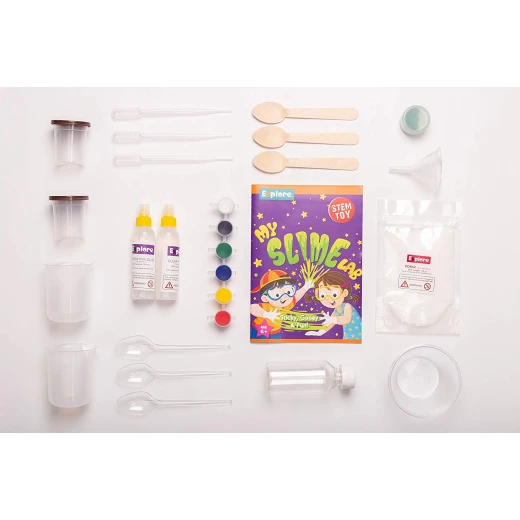 Play Craft, My Slime Lab DIY Science Kit for Kids to Make Flowing Slime, Bouncy Guar Gum Balls and Edible Slime with Fun STEM Learning and Experiments - Play Craft - Image 4
