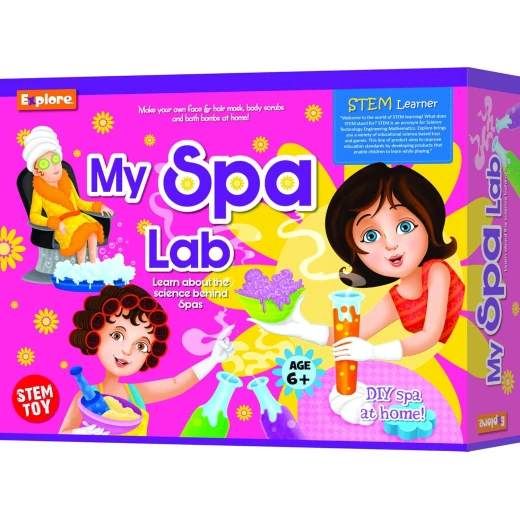 Play Craft, My Spa Lab DIY Science Kit for Kids to Make Bath Bombs, Scented Bath Salts, Face Masks, Body Scrubs and Massage Oils with STEM Learning Play Craft, My Spa Lab DIY Science Kit for Kids to Make Bath Bombs, Scented Bath Salts, Face Masks, Body Scrubs and Massage Oils with STEM Learning