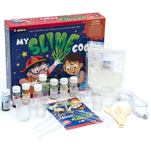 Play Craft, My Slime Gooey Lab DIY Science Kit for Kids to Make Gooey Worms, Flowing Slime and Bouncing Guar Gum Balls with Fun STEM Learning - Play Craft - Image 2