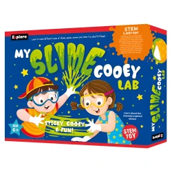 Play Craft, My Slime Gooey Lab DIY Science Kit for Kids to Make Gooey Worms, Flowing Slime and Bouncing Guar Gum Balls with Fun STEM Learning