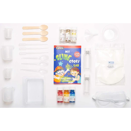 Play Craft, My Slime Gooey Lab DIY Science Kit for Kids to Make Gooey Worms, Flowing Slime and Bouncing Guar Gum Balls with Fun STEM Learning - Play Craft - Image 5