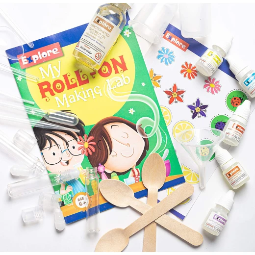 Play Craft, My Roll-On Making Lab DIY Science Kit for Kids to Make 5 Roll-On Perfumes Using Various Fragrances with Fun STEM Learning - Play Craft - Image 2