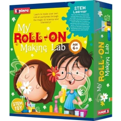Play Craft, My Roll-On Making Lab DIY Science Kit for Kids to Make 5 Roll-On Perfumes Using Various Fragrances with Fun STEM Learning