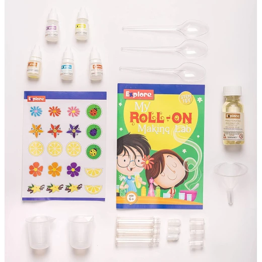 Play Craft, My Roll-On Making Lab DIY Science Kit for Kids to Make 5 Roll-On Perfumes Using Various Fragrances with Fun STEM Learning - Play Craft - Image 3