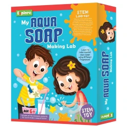 Play Craft, My Aqua Soap Making Lab for kids to create colorful aquatic scented soaps, enjoy fun educational experiments and learn simple chemistry with all included tools
