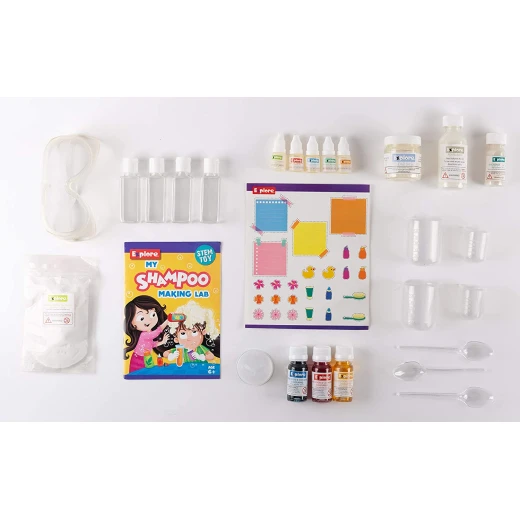 Play Craft, My Shampoo Making Lab for kids to create scented and colored shampoos with clear and pearl finishes, learn simple chemistry and enjoy fun educational experiments - Play Craft - Image 4