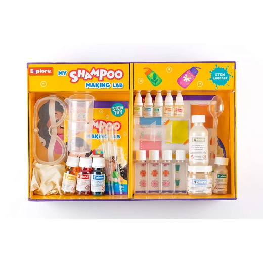 Play Craft, My Shampoo Making Lab for kids to create scented and colored shampoos with clear and pearl finishes, learn simple chemistry and enjoy fun educational experiments - Play Craft - Image 6