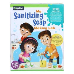 Play Craft, My Sanitising Soap Making Lab DIY Science Kit for Kids to Create 6 Sanitizing Soaps with Colors, Fragrance, Tools and Illustrated Instruction Manual