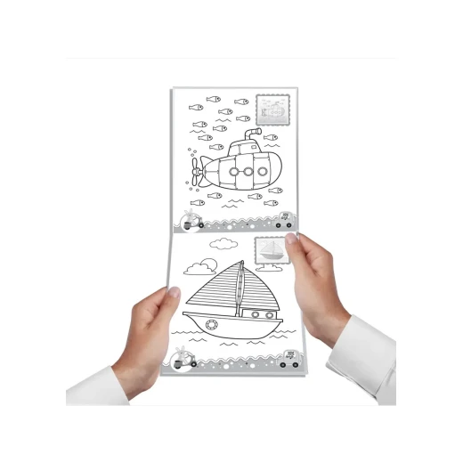 كتاب تلوين مع ملصقات - مركبات من دريم لاند - Dreamland - Image 4