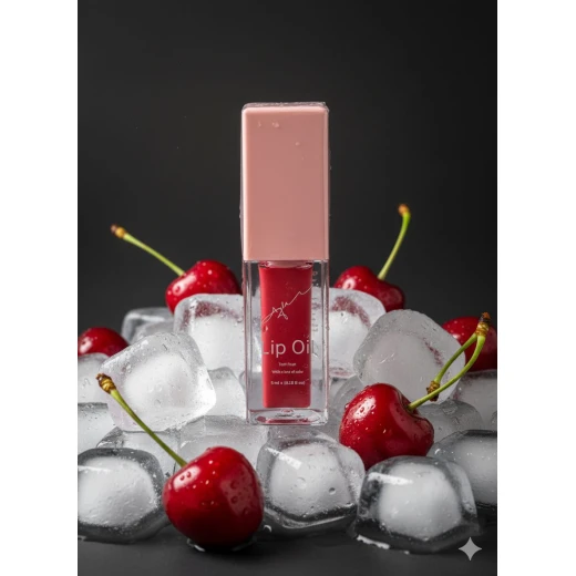 Ayla-Tutti Frutti Lip Oil، with a really nice hint of color that gives your lips that extra volume, makes your lips soft and fruity, 5ml - Ayla Naturals - Image 3