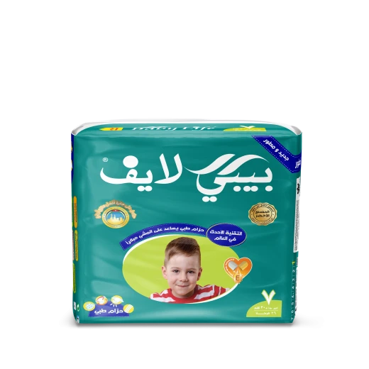 Baby Life soft cotton diapers, size 7, with high protection and excellent absorbency, suitable for children weighing 20+ kg, 26 diapers, gentle on sensitive skin Baby Life soft cotton diapers, size 7, with high protection and excellent absorbency, suitable for children weighing 20+ kg, 26 diapers, gentle on sensitive skin