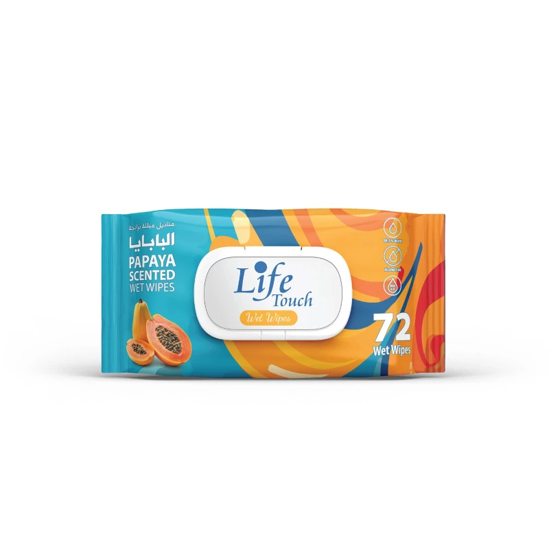 Life Touch Papaya Scented Wet Wipes by Life - Life Touch