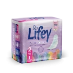 Lifey with the latest global odour-control technology, super thin pads ideal for medium flow, offering maximum protection and all-day comfort. Pack of 9 pads. - Lifey
