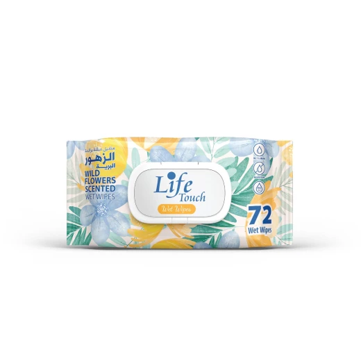 Life Touch Wild Flowers Scented Wet Wipes Life Touch Wild Flowers Scented Wet Wipes