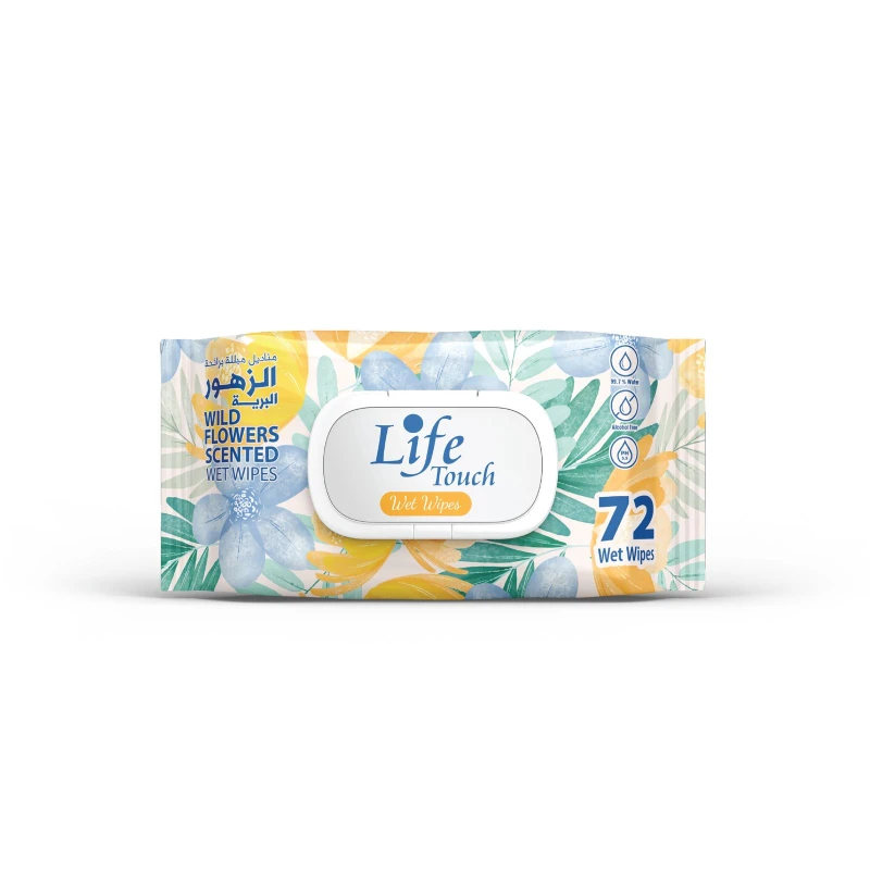 Life Touch Wild Flowers Scented Wet Wipes - Life Touch