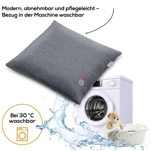 Beurer MG135 SH Shiatsu Massage Cushion, Neck & Back Massager with Heat, Deep-Kneading Nodes, Soft Velvet Cover, Home Relaxation & Tension Relief - Beurer - Image 5