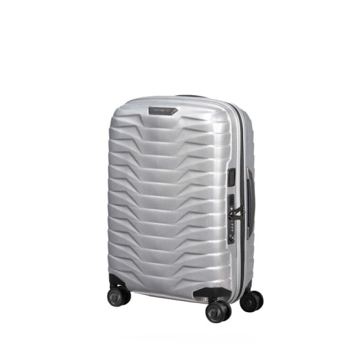 Samsonite Proxis Expandable Cabin Trolley Silver, Lightweight Roxkin Polypropylene, USB Port, TSA Lock, 4-Wheel Spinner Samsonite Proxis Expandable Cabin Trolley Silver, Lightweight Roxkin Polypropylene, USB Port, TSA Lock, 4-Wheel Spinner