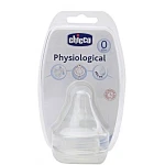 Chicco Physiological Silicone Teat Regular Flow 2Pcs - Chicco