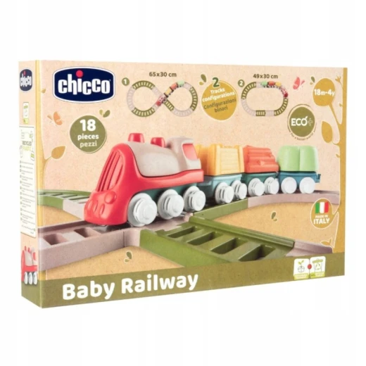Chicco Toy Eco+ Baby Railway - Chicco - Image 9