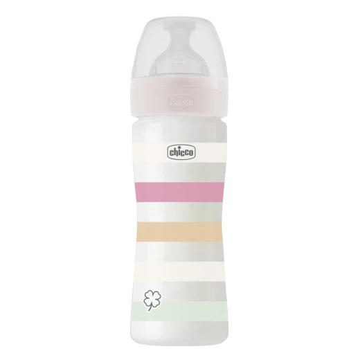 Chicco Well Being Baby Bottle Anti-Colic System Plastic 2m+, 250ml  White - Chicco - Image 2
