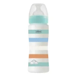 Chicco Biberon Benessere Fast Flow Anti-Colic Plastic Bottle 330ml 4 Months+ - Chicco