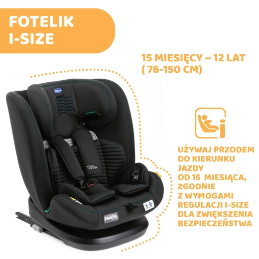 مقعد سيارة MOKITA I-SIZE – غرافيت" - تشيكو - Image 6