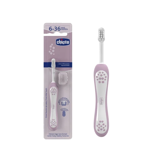 Chicco Toothbrush First Teeth Lilac 6-36m - Chicco - Image 2