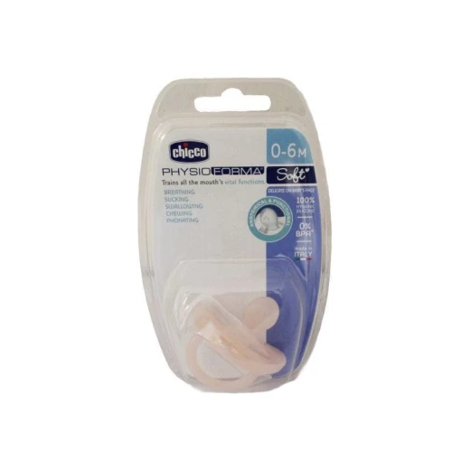 Chicco Soother Physio Soft Pink 0-6m 1pc B - Chicco - Image 2