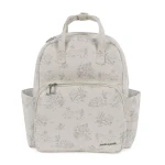 Pasito a Pasito Diaper Bags – Toile de Jouy Cream Rucksack Stylish and Comfortable Backpack for Modern Moms - Pasito a Pasito