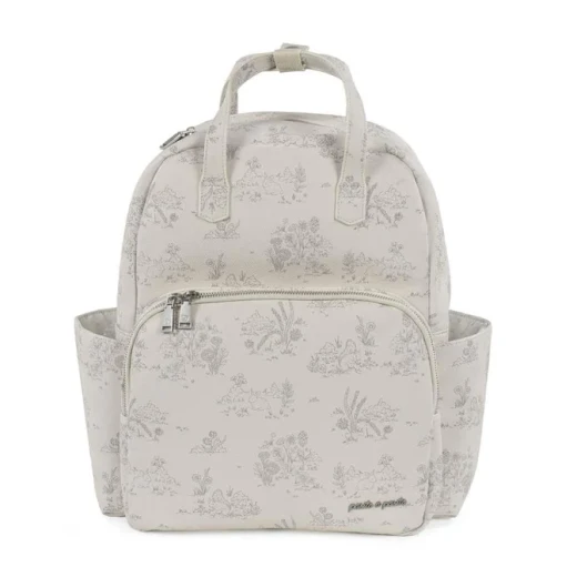 Pasito a Pasito Diaper Bags – Toile de Jouy Cream Rucksack Stylish and Comfortable Backpack for Modern Moms - Pasito a Pasito - Image 11