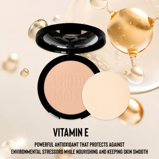 Forever 52 Photo Mate Compact Powder Matte Finish Makeup All Skin Types Oil Control Hydrating Vitamin E - Forever 52 - Image 2