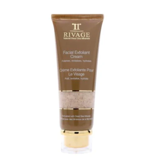 Rivage Facial Exfoliant Cream 100ml - Gentle Face Scrub with Dead Sea Minerals, Avocado & Olive Oil - Deep Cleansing Exfoliator for All Skin Types