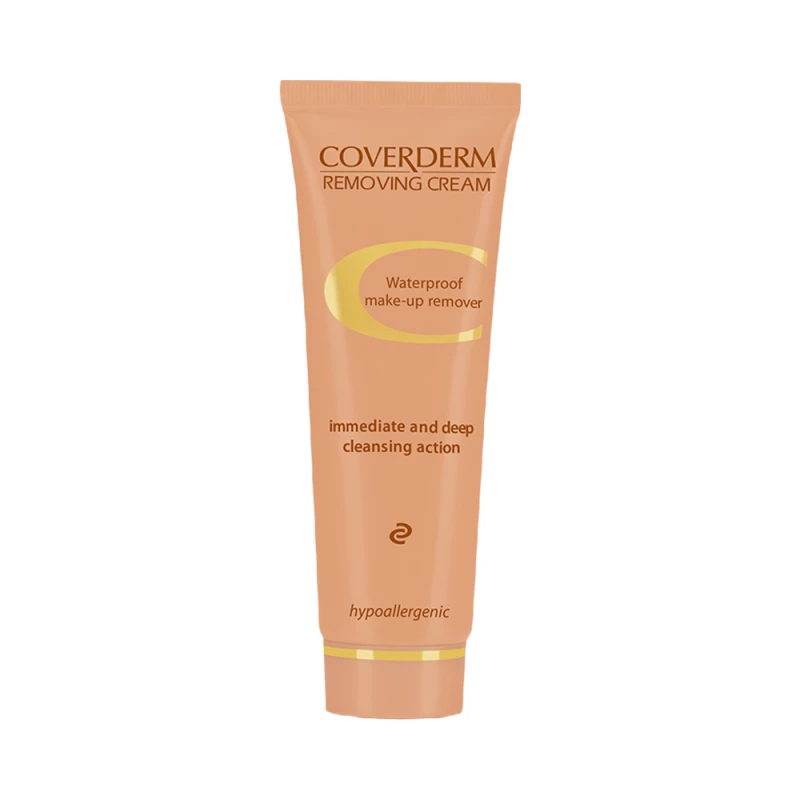 Coverderm Gentle Waterproof Makeup Removing Cream 75ml All Skin Types Cleansing Solution for Daily Use - Coverderm