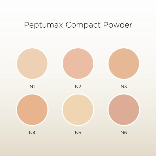 Coverderm Peptumax Anti Aging Waterproof Compact Powder No 6 Velvet Finish Makeup for All Skin Types - Coverderm - Image 2