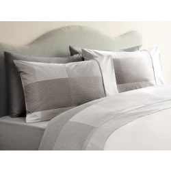 Madame COCO Faron Bed Sheet Set Coco Crepe Fabric, 240x280 cm Flat Sheet, 2 Pillowcases 50x75 cm, Fitted Sheet 160x200+35 cm