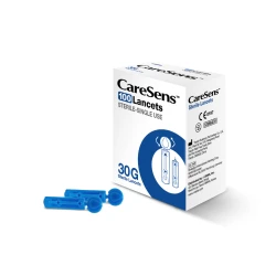Care Sens N Lancets Pack of 100 – Sterile, Safe, and Comfortable Finger-Prick Needles for Blood Glucose Testing Compatible with CARE SENSE N Glucometer