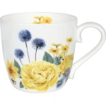 Konitz Gardening 425ml Mug - White & Yellow - Konitz