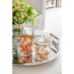 Edzard Lia 12cm Crystal Glass Stackable Canister with Lid - edzard