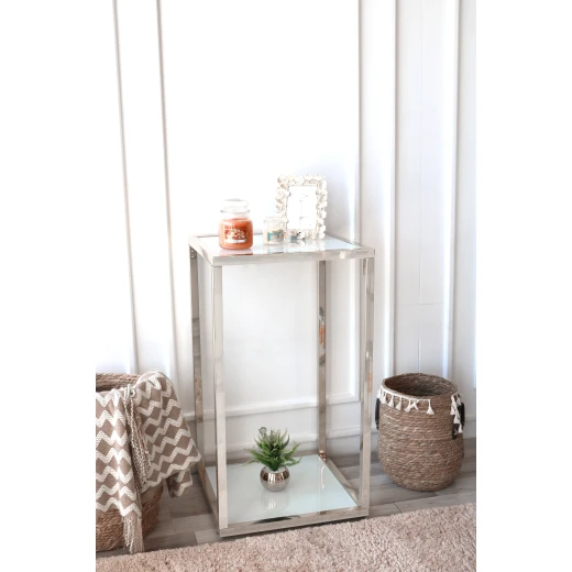 ARMN Milton 2-Shelf 45x45cm Stand - Silver - Armn - Image 2