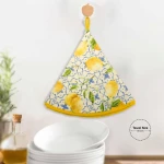 Lovely Home Round Kitchen Towel - Lemon Yellow 60cm - Lovely Home