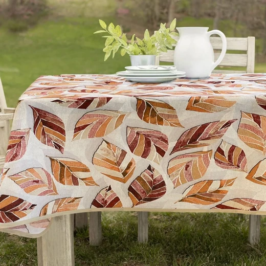 Dreams Malika Tablecloth & Napkins Set - Beige 140x180cm 7-Piece - Dreams - Image 2
