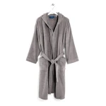 Caleffi Minorca Bathrobe - Gray size L - caleffi