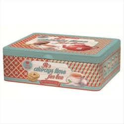 Easy Life Time for Tea 6-Compartment Tea Box - Multicolored