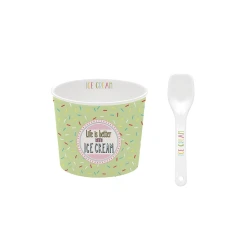 Easy Life Onfleek 2-Piece Ice Cream Set in Box - Green